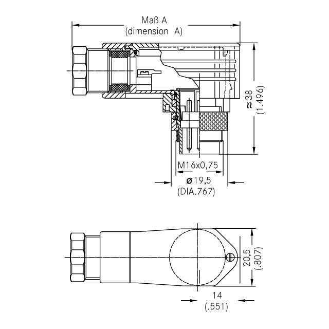 C091 31K006 101 2 Amphenol Tuchel Industrial  Conjuntos de conectores circulares